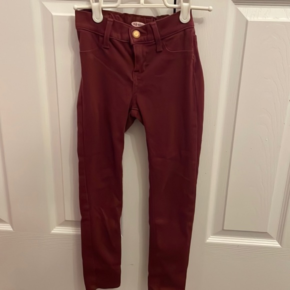 Girls Old Navy Ballerina Jeggings, size 24/7, Maroon - Picture 1 of 4